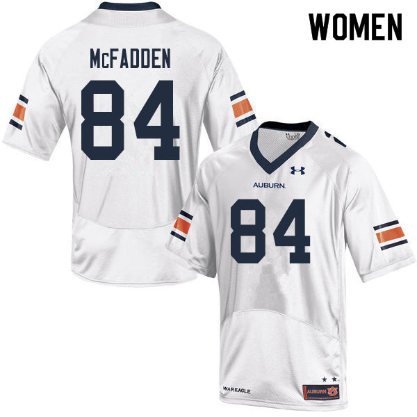 Women #84 Jackson McFadden Auburn Tigers College Football Jerseys Sale-White - Click Image to Close